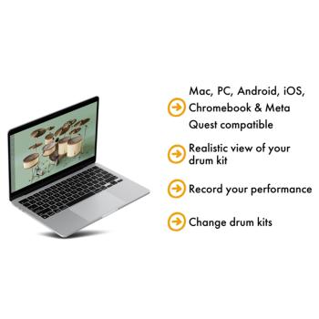 Aerodrums 2 E-Drum Air-Drumming Schlagzeug