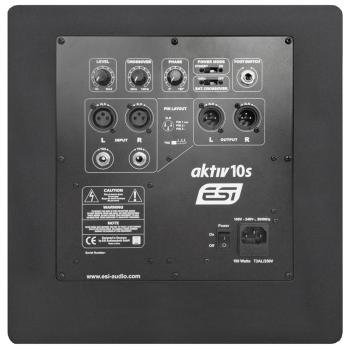 ESI Aktiv 10S aktiver Monitor-Subwoofer 10 Zoll