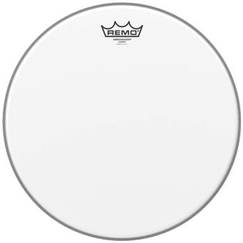 Remo Ambassador Coated Snare Fell 14 mit Schlagzeugstöcken