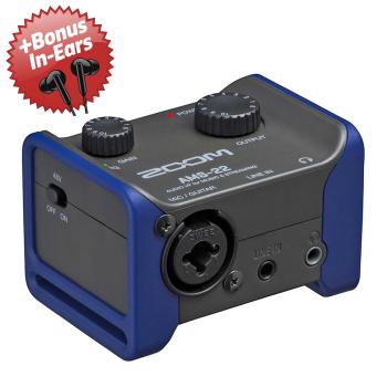 Zoom AMS-22 Audio-Interface + Bonus In-Ear Kopfhörer