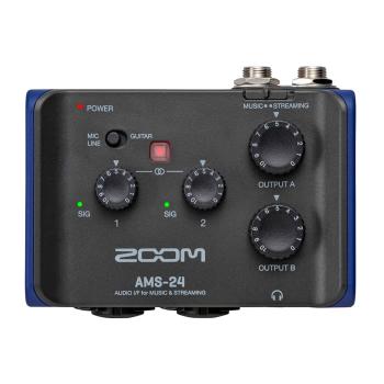 Zoom AMS-24 Audio-Interface mit Kopfhörer