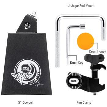 Meinl Cowbell AN-BB 4.5 Zoll Anika Nilles Beat Bell mit Trommelstöcken
