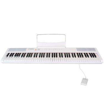 Artesia Performer Stage-Piano Weiss mit Keyboard-Ständer