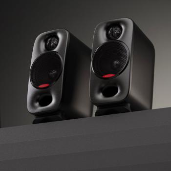Nux Studio-Monitore Axon 3 Lautsprecher Schwarz mit Klinken-Kabel