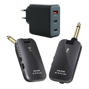 Nux Wireless System B2-Plus für Gitarre mit Netzteil