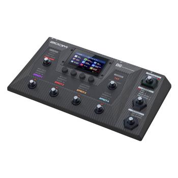 Zoom B6 Multieffekt-Prozessor für Bass mit Kabel