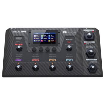 Zoom B6 Multieffekt-Prozessor für Bass mit SD-Karte