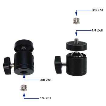 K-M 23240 Tischstativ für Mikrofon mit Kugelgelenk-Adapter