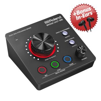 Roland Streaming Mixer Bridge Cast One + Bonus In-Ear Kopfhörer