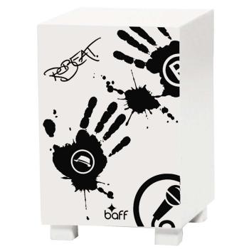 Baff beatBOX Robeat Cajon Musik-Hocker WH mit Pad