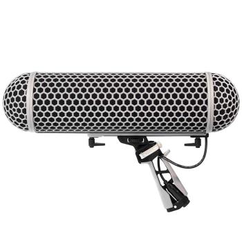 Rode NTG-2 mit Blimp Windschutz mit Kopfhörer