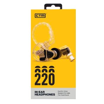 CTM CE220 In Ear Monitor-Kopfhörer Clear
