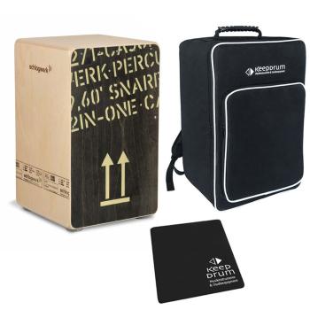 Schlagwerk CP404 BLK Cajon mit Tasche mit Sitzpad