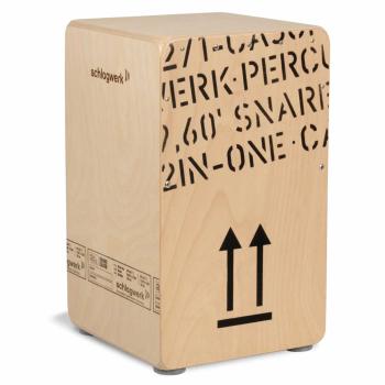 Schlagwerk CP404 Natur Cajon mit Sitzpad Rot