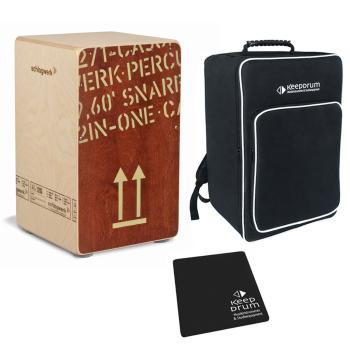 Schlagwerk CP404 RED Cajon mit Tasche u. Sitzpad