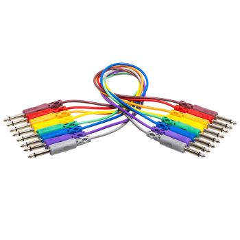 Hosa CPP830 Patchkabel Set 6,3mm Klinke Mono 30cm