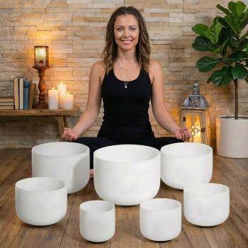 keepdrum Klangschalen-Set Chakra Set Color 6-12 Zoll mit Zubehör