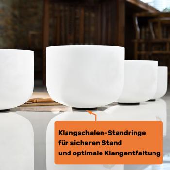 keepdrum Klangschalen-Set Chakra Set Color 6-12 Zoll mit Zubehör