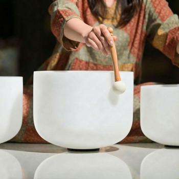 keepdrum Klangschalen-Set 3-Chakren Set farbig mit Zubehör