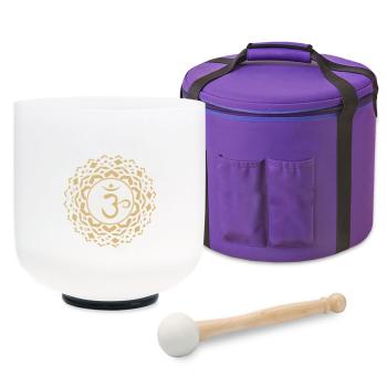keepdrum Klangschale CSBG6 Kronenchakra Gold 6 Zoll