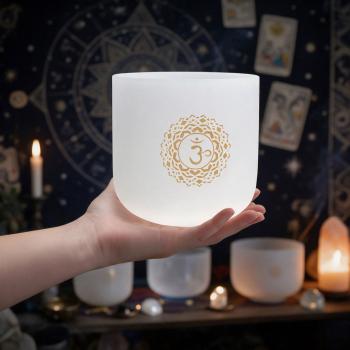 keepdrum Klangschale CSBG6 Kronenchakra Gold 6 Zoll