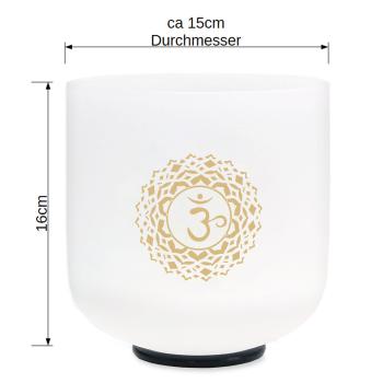 keepdrum Klangschale CSBG6 Kronenchakra Gold 6 Zoll