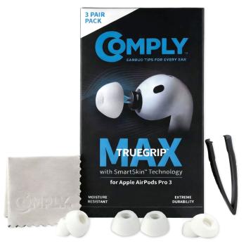 Comply Ohrstöpsel TrueGrip MAX für Airpods Pro 3 Weiss Größe S