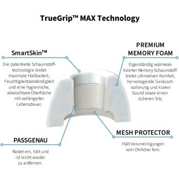 Comply Ohrstöpsel TrueGrip MAX für Airpods Pro 3 Weiss Größe S