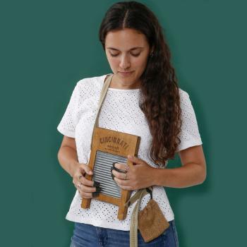 Cincinnati Washboards CW-1 Percussion Waschbrett Pocket mit Tuch