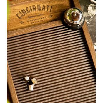 Cincinnati Washboards CW-3 Percussion Waschbrett Pro mit Tuch