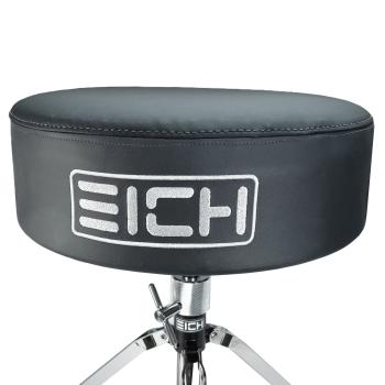 Eich Hocker DBC400R Subwoofer-Hocker Leder Komplett-Set mit Trommelstöcken