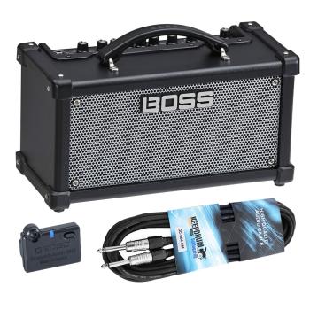Boss Gitarren-Verstärker Dual Cube LX mit BT-Dual und Kabel