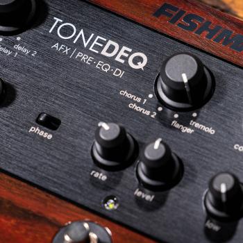 Fishman Tone DEQ AFX Vorverstärker für Gitarre mit Kabel