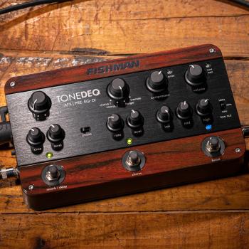 Fishman Tone DEQ AFX Vorverstärker für Gitarre mit Kabel