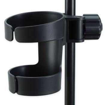 keepdrum Mikrofonständer MS106 BK mit Getränkehalter