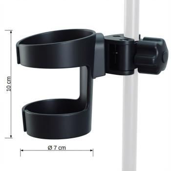 keepdrum Getränkehalter DH01 für Stative mit Flaschenöffner