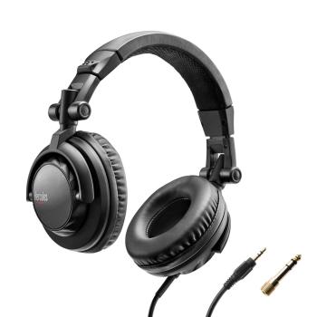 Hercules HDP DJ45 DJ Kopfhörer mit Tisch-Stativ