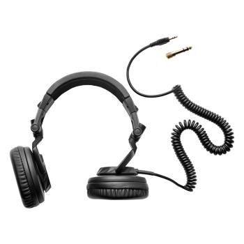 Hercules HDP DJ45 DJ Kopfhörer mit Tisch-Stativ