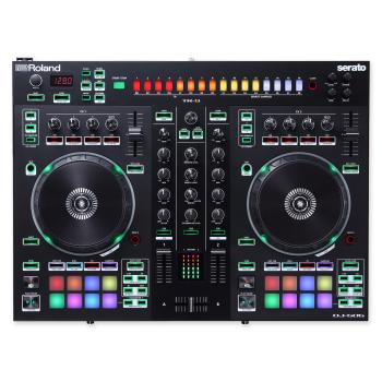 Roland DJ Controller DJ-505 2-Kanal 4-Deck DJ-Pult mit Kopfhörer