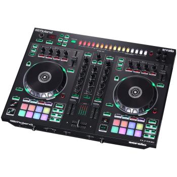 Roland DJ Controller DJ-505 2-Kanal 4-Deck DJ-Pult mit Kopfhörer
