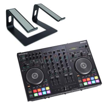 Roland DJ-707M DJ-Controller mit Ständer Schwarz