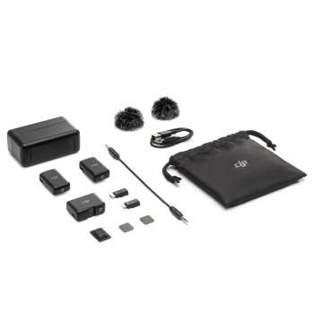 DJI Mic Mikrofon 2-Kanal Funk-System mit Ohrhörer
