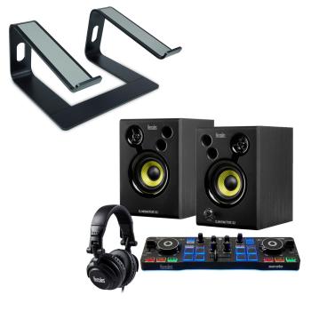Hercules DJ Starter Kit DJ Set mit Ständer Schwarz