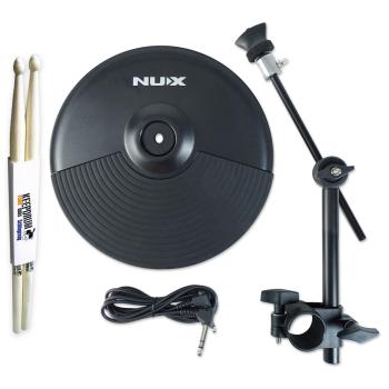 Nux DM-210 E-Drum Schlagzeug mit Becken-Pad und Drumsticks