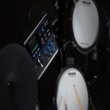 Nux E-Drum DM-7X Schlagzeug mit Zubehör-Set