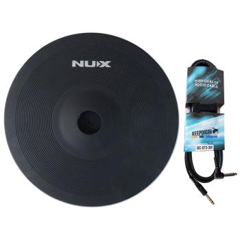 Nux Becken-Pad DM8-Cymbal E-Drum Becken 12 Zoll mit Kabel