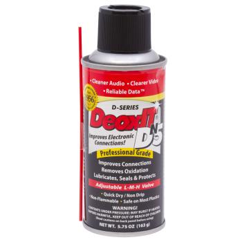 Caig DeoxIT DN5S-6N Kontaktspray mit Mikrofasertuch