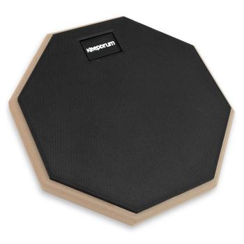 keepdrum Übungspad DP-BK8 schwarz 8 Zoll mit Drumsticks 5BB 1 Paar