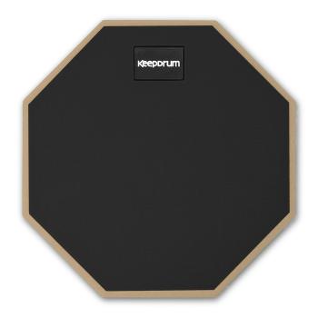 keepdrum Übungspad DP-BK8 schwarz 8 Zoll mit Drumsticks 5BB 1 Paar