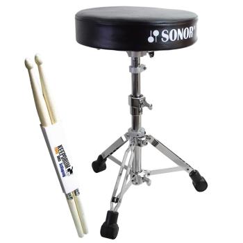 Sonor Schlagzeughocker DT-270 mit Schlagzeugstöcken